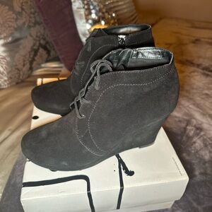 Dolce Vita Black Suede Ankle Boots